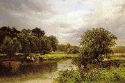 unknow artist Fishing on the Trent  by George Turner. oil painting picture wholesale